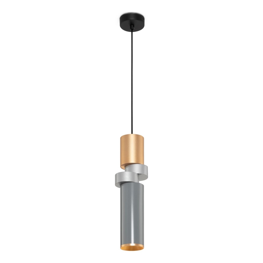 Maytoni MOD303PL-01CFL3 - Pendel PALETTE 1xGU10/40W/230V guldfarvet/grå