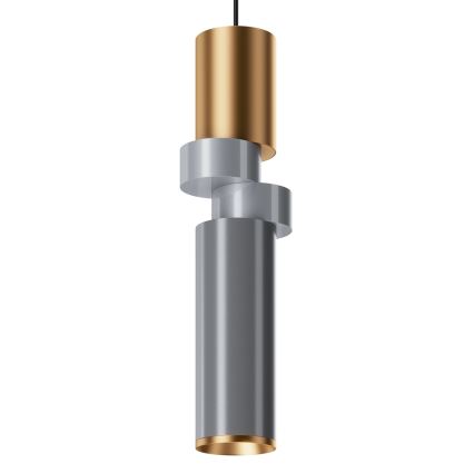 Maytoni MOD303PL-01CFL3 - Pendel PALETTE 1xGU10/40W/230V guldfarvet/grå