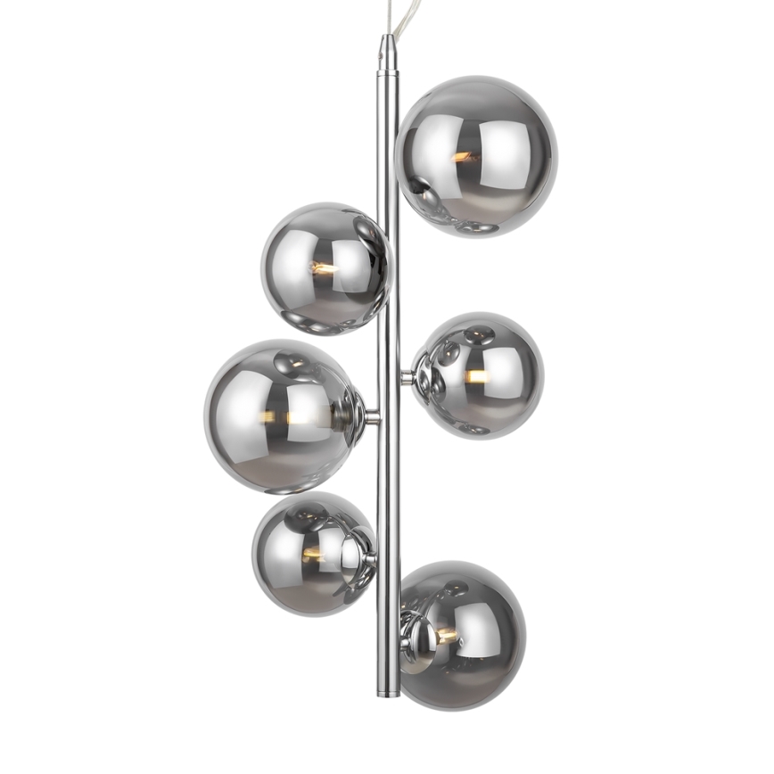 Maytoni MOD545PL-06CH - Pendel DALLAS 6xG9/28W/230V skinnende krom