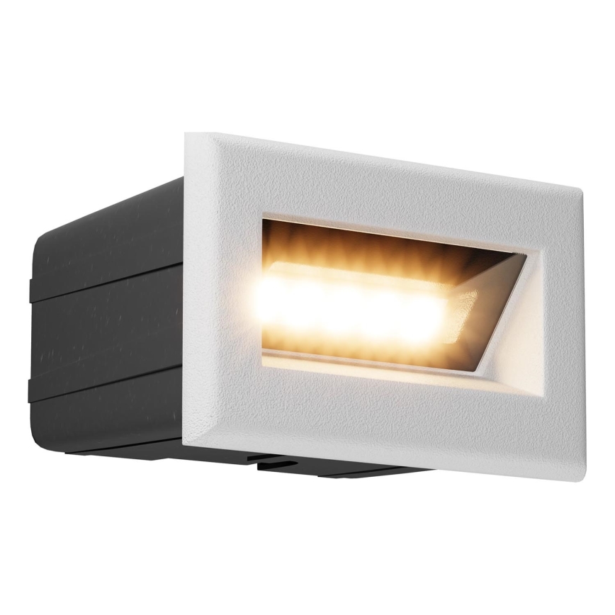 Maytoni O045SL-L3W3K - Udendørs LED indbygningslampe BOSCA LED/3W/230V 3000K IP65 hvid