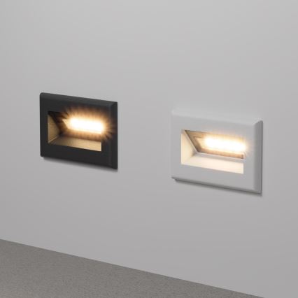 Maytoni O045SL-L3W3K - Udendørs LED indbygningslampe BOSCA LED/3W/230V 3000K IP65 hvid