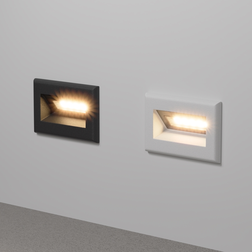 Maytoni O045SL-L3W3K - Udendørs LED indbygningslampe BOSCA LED/3W/230V 3000K IP65 hvid