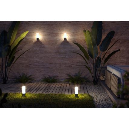 Maytoni O418FL-01B - Udendørslampe WILLIS 1xE27/60W/230V 30 cm IP54 sort