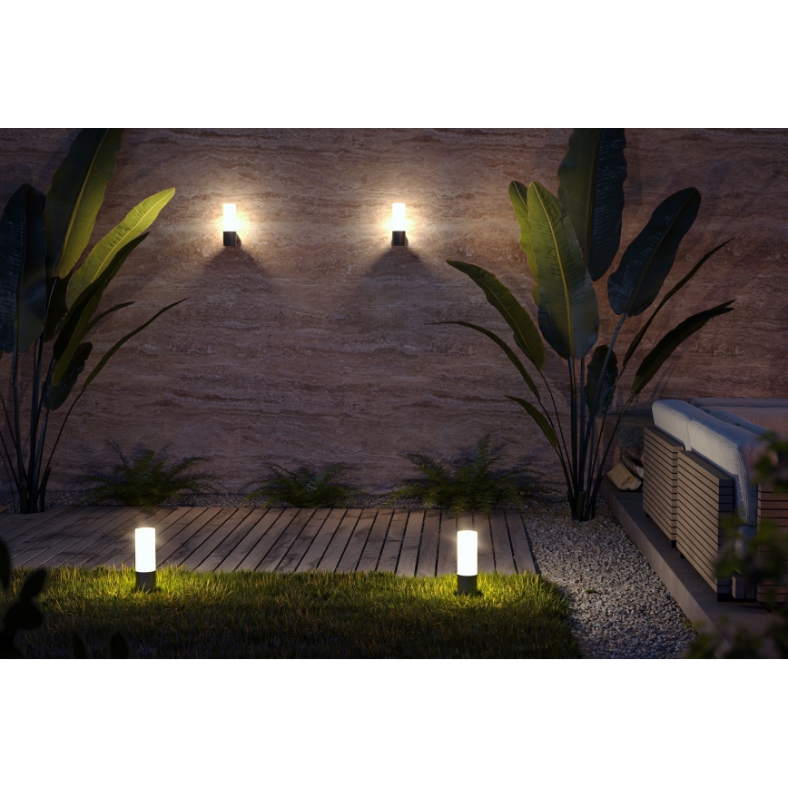 Maytoni O418FL-01B - Udendørslampe WILLIS 1xE27/60W/230V 30 cm IP54 sort