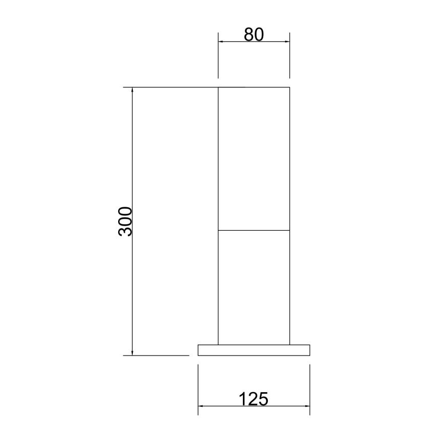 Maytoni O418FL-01B - Udendørslampe WILLIS 1xE27/60W/230V 30 cm IP54 sort