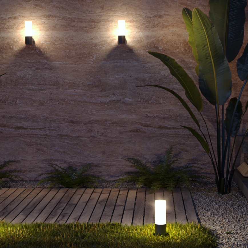 Maytoni O418FL-01GR - Udendørslampe WILLIS 1xE27/60W/230V 30 cm IP54 antracit