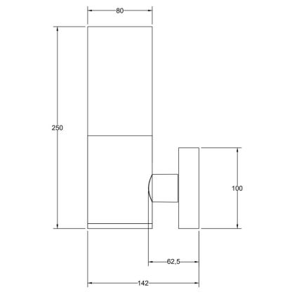 Maytoni O418WL-01B - Udendørs væglampe WILLIS 1xE27/60W/230V IP54 sort