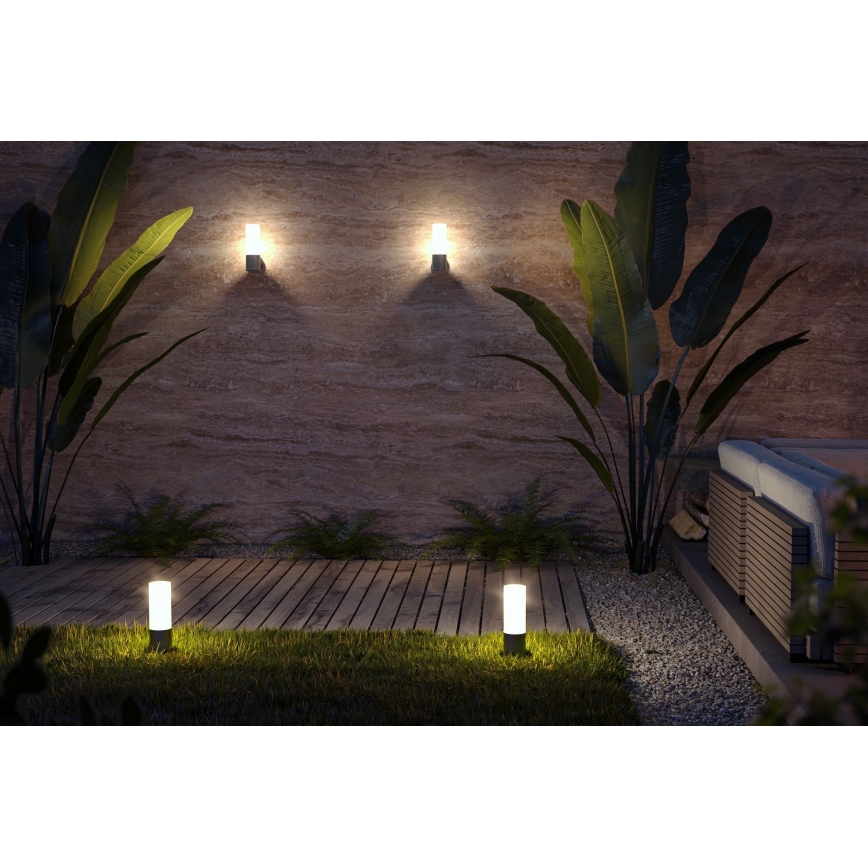 Maytoni O418WL-01GR - Udendørs væglampe WILLIS 1xE27/60W/230V IP54 antracit