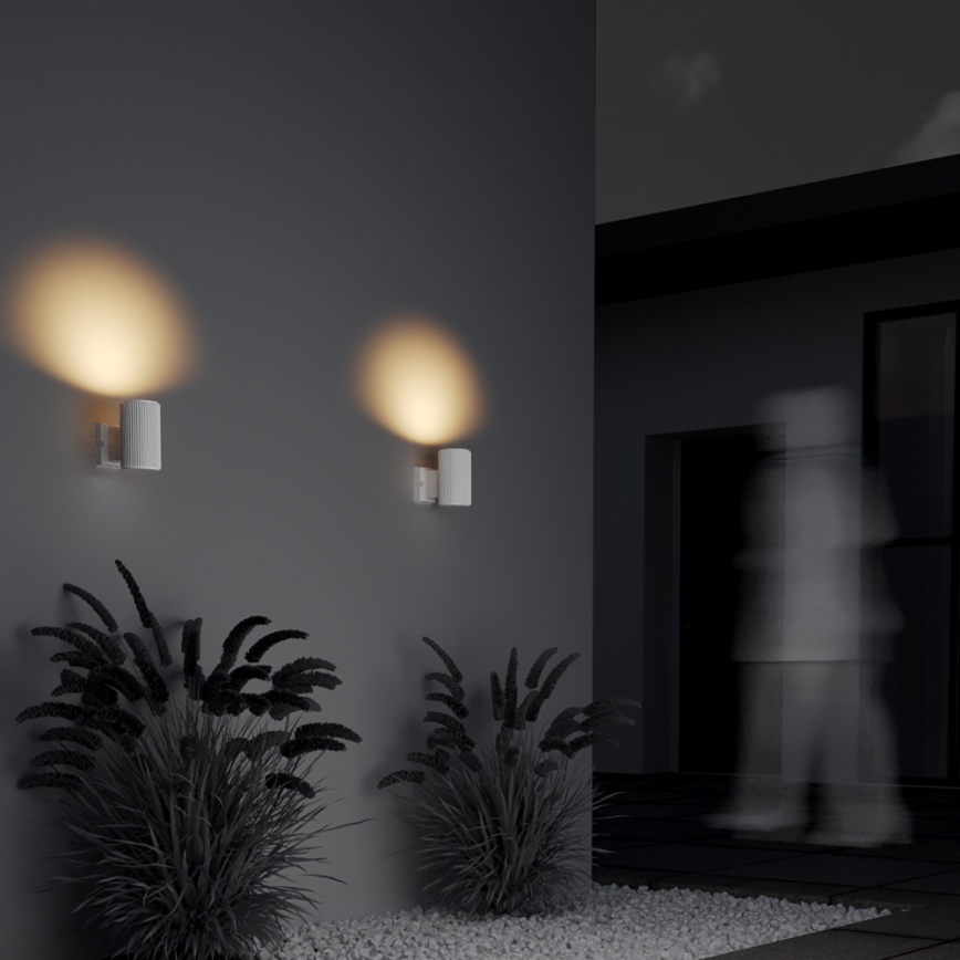 Maytoni O419WL-01W - Udendørs væglampe RANDO 1xE27/60W/230V IP54 hvid