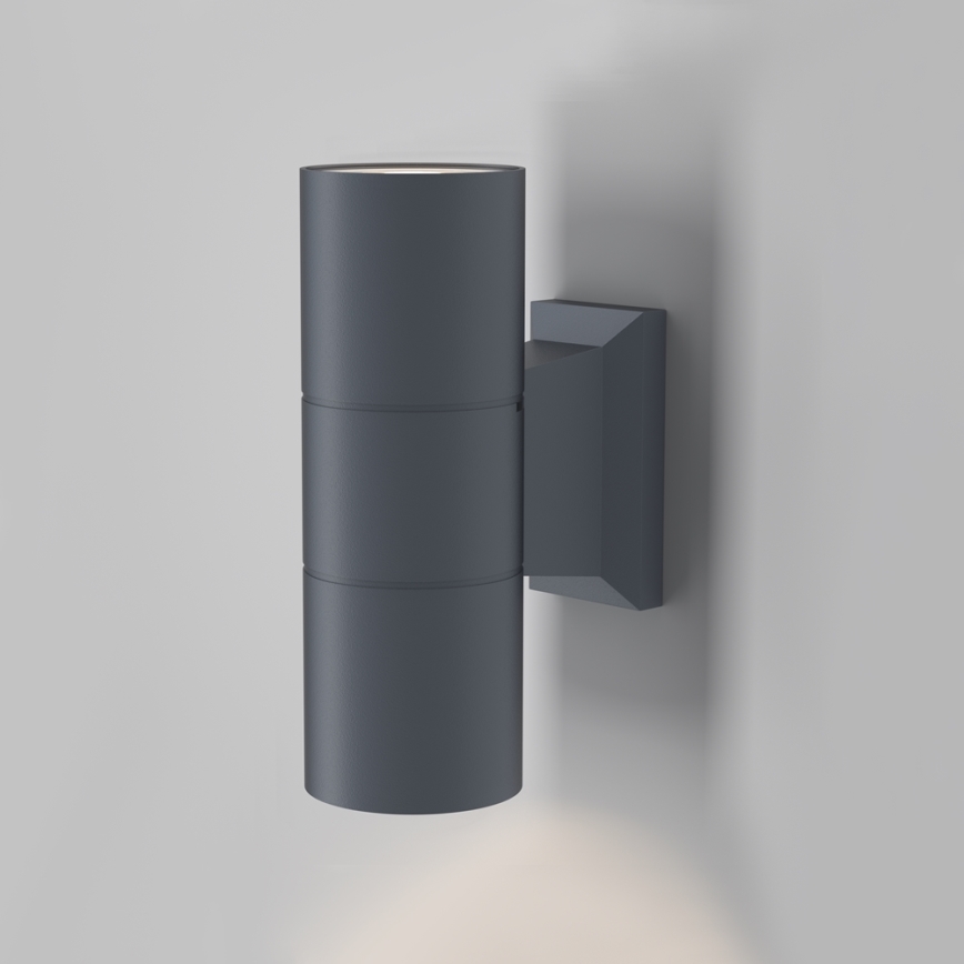 Maytoni O574WL-02GR - Udendørs væglampe BOWERY 2xGU10/50W/230V IP54 antracit