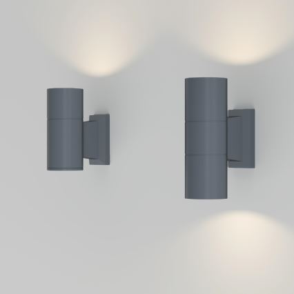 Maytoni O574WL-02GR - Udendørs væglampe BOWERY 2xGU10/50W/230V IP54 antracit