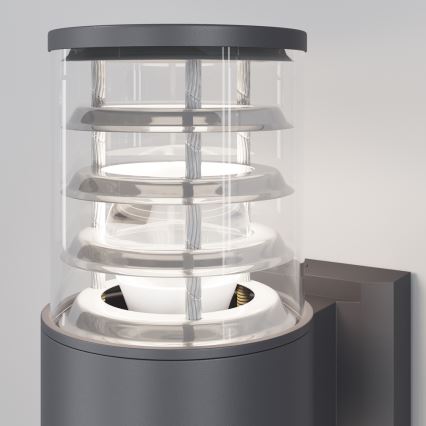 Maytoni O576WL-02GR - Udendørs væglampe BRONX 2xE27/60W/230V IP54 antracit
