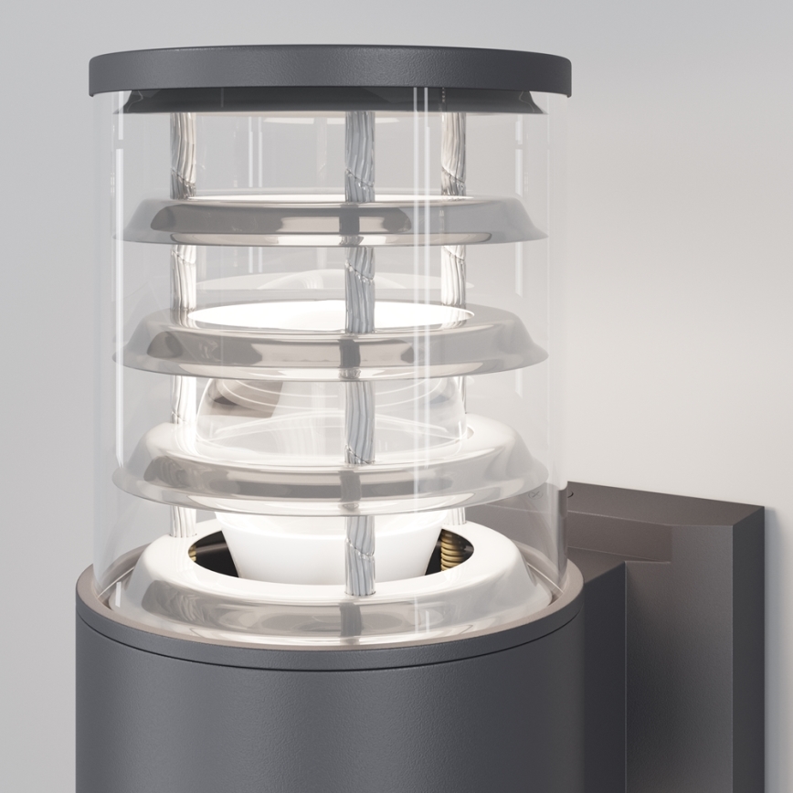 Maytoni O576WL-02GR - Udendørs væglampe BRONX 2xE27/60W/230V IP54 antracit