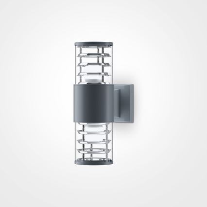 Maytoni O576WL-02GR - Udendørs væglampe BRONX 2xE27/60W/230V IP54 antracit