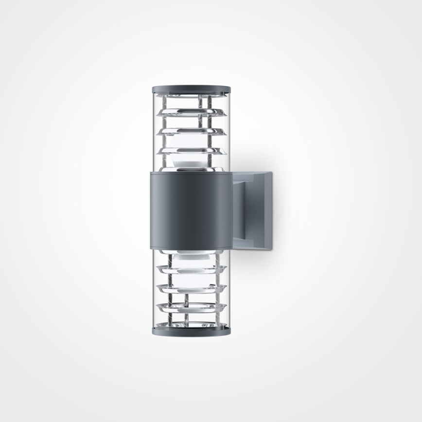 Maytoni O576WL-02GR - Udendørs væglampe BRONX 2xE27/60W/230V IP54 antracit