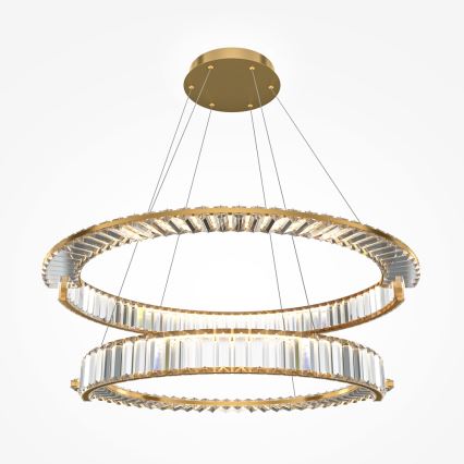 Maytoni P097PL-L90G4K - LED-lysekrone med wireophæng KRONE LED/90W/230V CRI 90 Ø 102 cm guld