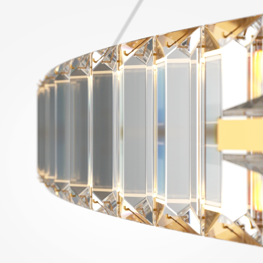 Maytoni P097PL-L90G4K - LED pendel KRONE LED/90W/230V CRI 90 diameter 80,5 cm guldfarvet