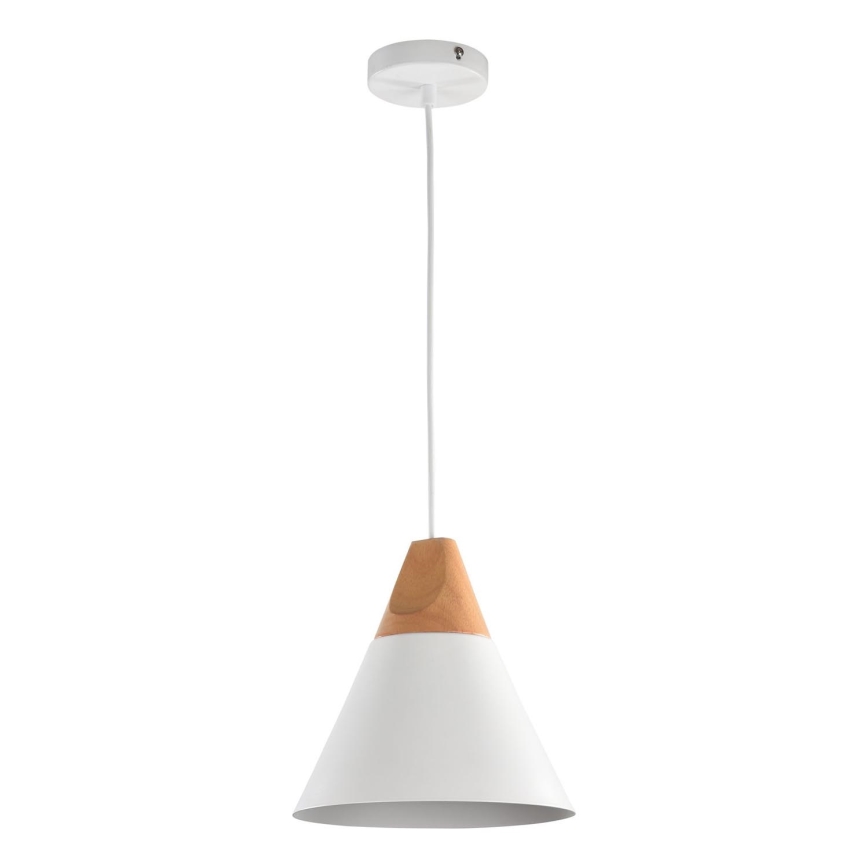 Maytoni P359-PL-01-W - Pendel BICONES 1xE27/60W/230V diameter 22 cm hvid/beige
