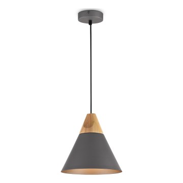Maytoni P359-PL-220-C - Pendel BICONES 1xE27/60W/230V diameter 22 cm grå/beige