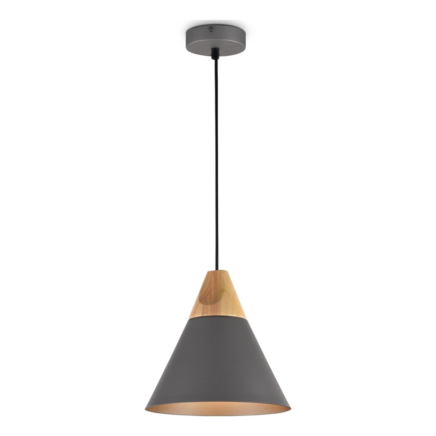 Maytoni P359-PL-220-C - Pendel BICONES 1xE27/60W/230V diameter 22 cm grå/beige