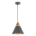 Maytoni P359-PL-220-C - Pendel BICONES 1xE27/60W/230V diameter 22 cm grå/beige