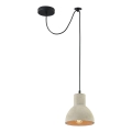 Maytoni T434-PL-01-GR - Pendel BRONI 1xE27/60W/230V diameter 16 cm grå