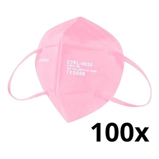 Media Sanex Mundbind FFP2 NR/KN95 pink 100 stk.