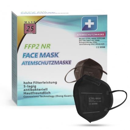 Media Sanex Mundbind FFP2 NR/KN95 sort 100 stk.