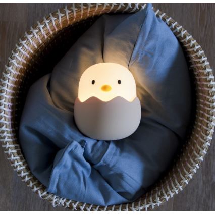 MegaLight - Genopladelig LED børnelampe m. RGB-farver touch-funktion dæmpbar EGGY EGG LED/5V