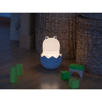 MegaLight - LED børnelampe m. RGB-farver genopladelig touch-funktion dæmpbar DIGGY DINO LED/5V