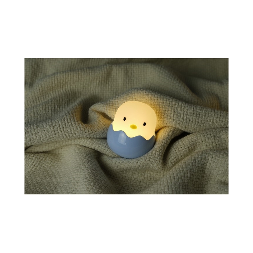 MegaLight - LED RGB Dæmpbar genopladelig børne touchlampe EGGY EGG LED/5V