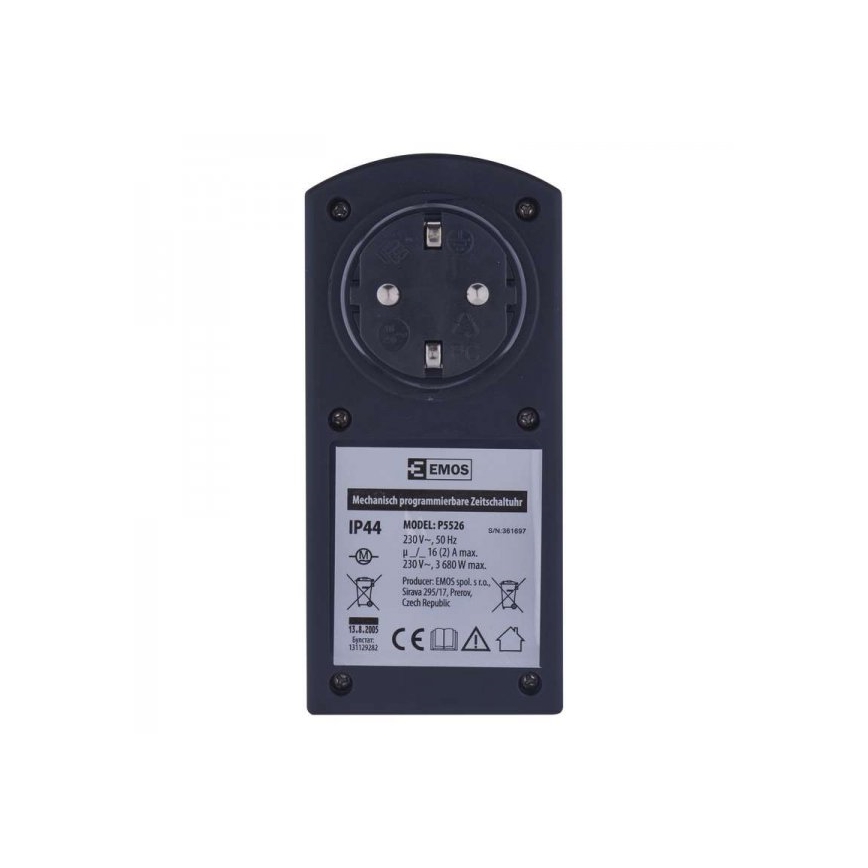Mekanisk udendørs timer-ur SCHUKO IP44