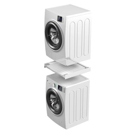 Meliconi 656113 - Mellemstykke med skuffe til vaskemaskine og tørretumbler, 70 cm, hvid