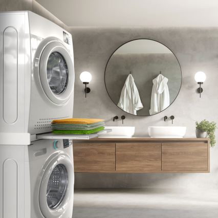 Meliconi 656114 - Stabelsæt til vaskemaskine og tørretumbler 70 cm, hvid