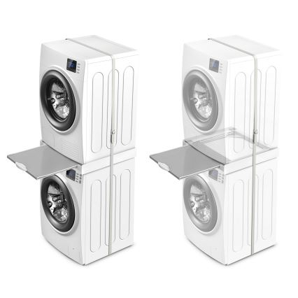 Meliconi 656114 - Stabelsæt til vaskemaskine og tørretumbler 70 cm, hvid
