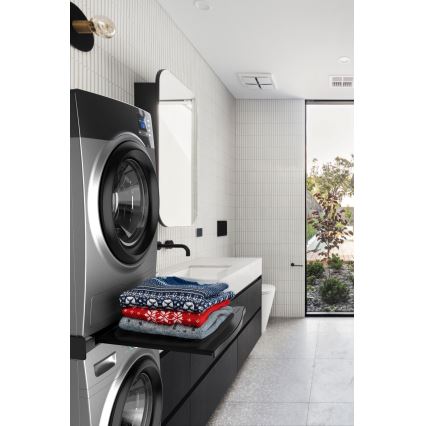 Meliconi 656136 - Sokkel med skuffe til vaskemaskine og tørretumbler, 60 cm, sort