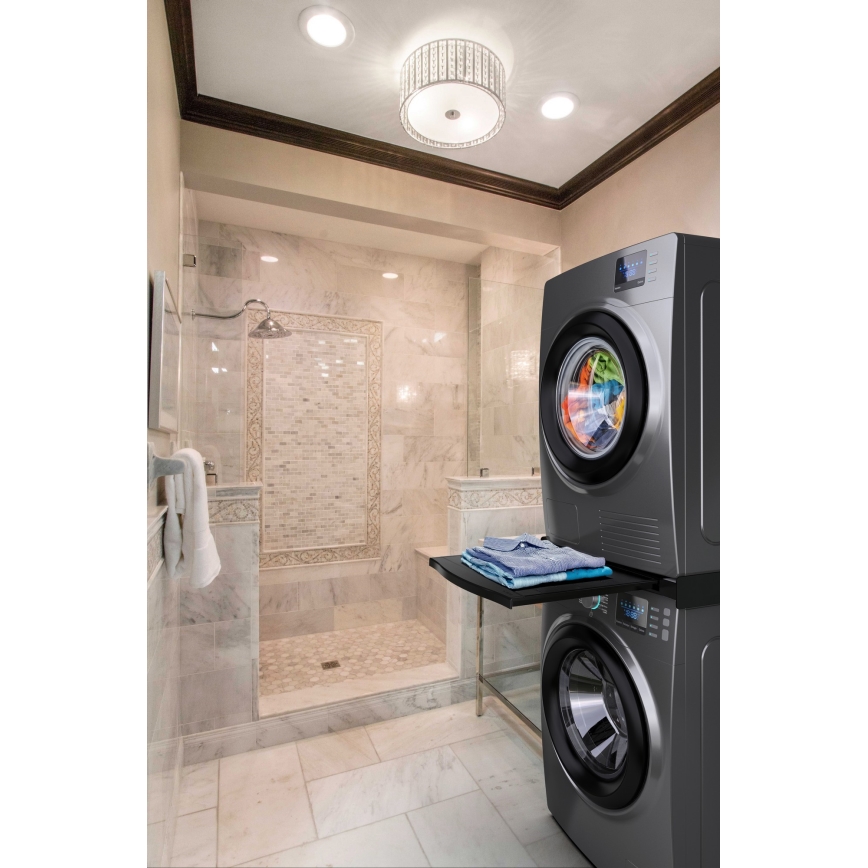 Meliconi 656136 - Sokkel med skuffe til vaskemaskine og tørretumbler, 60 cm, sort