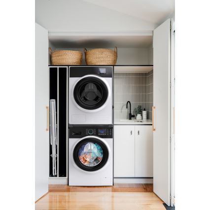 Meliconi 656136 - Sokkel med skuffe til vaskemaskine og tørretumbler, 60 cm, sort