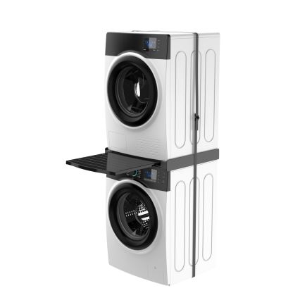 Meliconi 656136 - Sokkel med skuffe til vaskemaskine og tørretumbler, 60 cm, sort