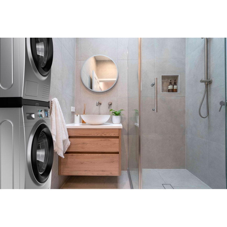 Meliconi 656138 - Mellemstykke til vaskemaskine og tørretumbler 70 cm, sort