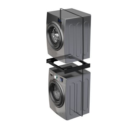 Meliconi 656138 - Mellemstykke til vaskemaskine og tørretumbler 70 cm, sort