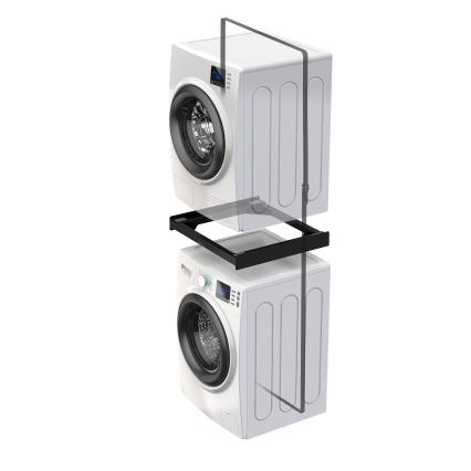 Meliconi 656138 - Mellemstykke til vaskemaskine og tørretumbler 70 cm, sort