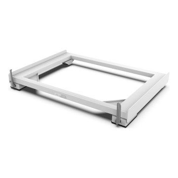 Meliconi 656149 - Antivibrationsmåtte til vaskemaskine med udtrækkelige hjul, 47 cm, hvid