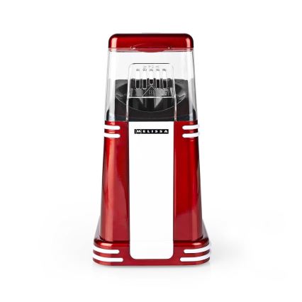 Melissa - Retro popcornmaskine med varmluft 1200W/230V rød