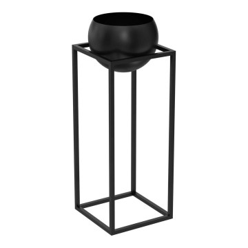 Metal plantekasse 81,3x29 cm sort