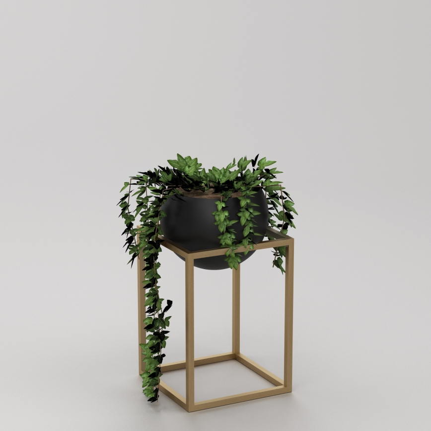 Metallisk blomsterpotte 51,3x29 cm i guld