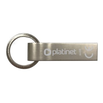 Metal vandtæt Flash Disk USB 64GB mat krom