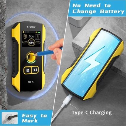 Metaldetektor, spændings- og inhomogenitetsdetektor, 300 mAh, 5 V