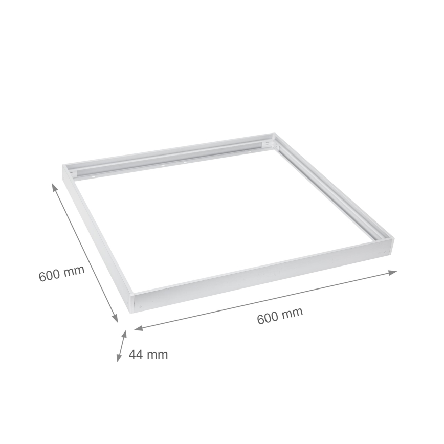 Metalramme til installation af LED-paneler 600x600 mm hvid