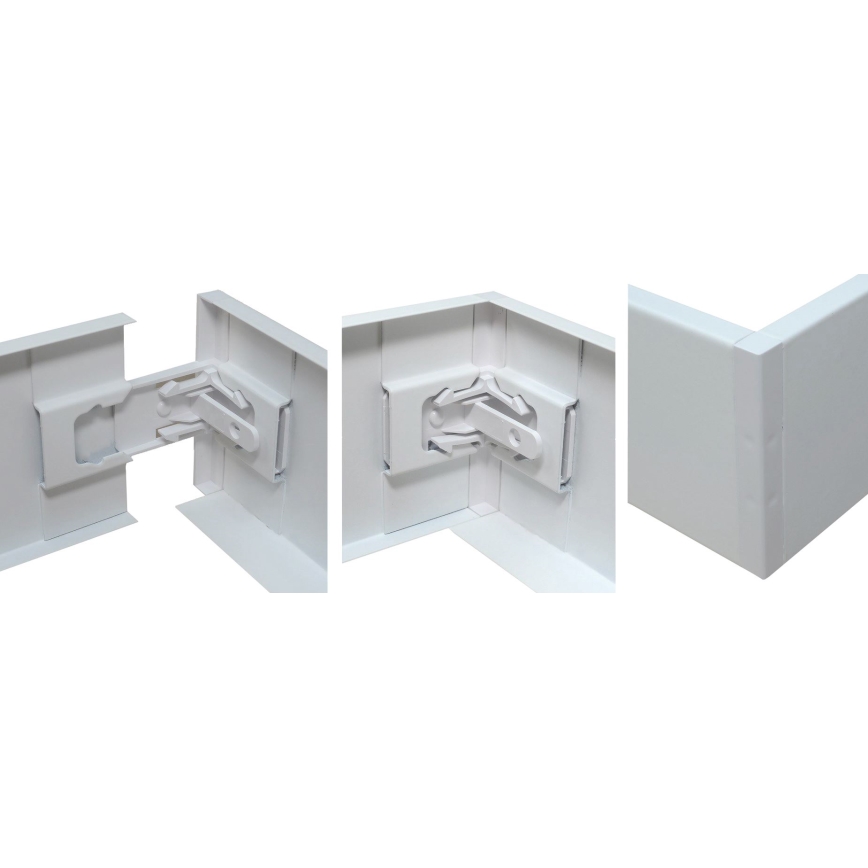 Metalramme til montering af STELLA LED-paneler 120x30 cm, hvid